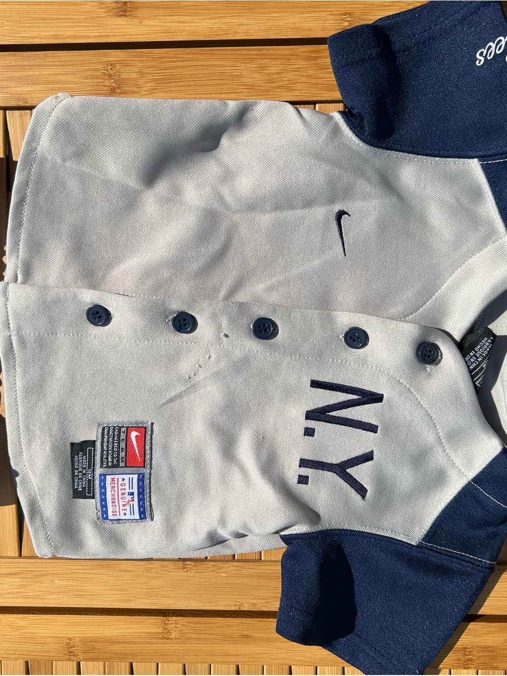 Nike NY YANKEES-Navy and White Kids' Jogger Track Pants - Picture 2 of 12